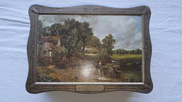 Groen koekblik afbeelding van schilderij "The Hay Wain" #050 beschikbaar voor biedingen