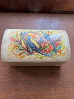Vintage Metalen blik met Vogelmotief Douwe Egberts, Ophalen of Verzenden, Gebruikt, Metaal, Minder dan 50 cm