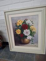 Vaas met rozen 59 breed 70 hoog, Antiek en Kunst, Ophalen