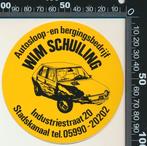 Sticker: Wim Schuiling Autosloop - Stadskanaal, Verzamelen, Ophalen of Verzenden, Zo goed als nieuw, Auto of Motor