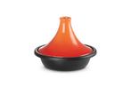 Le Creuset Tagine oranje, 35cm, nieuw in de doos, Nieuw, Koekenpan of Braadpan, Ophalen of Verzenden, Gietijzer