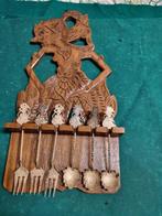lepelrek indonesies met zilveren vork en lepels, Huis en Inrichting, Ophalen of Verzenden, 'T Olde Gre-j, Info@toldegrej.nl, Endepoelstraat 20f Didam