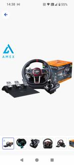 Gaming Stuur met Pedalen en Versnellingspook, Spelcomputers en Games, Ophalen of Verzenden, Gebruikt