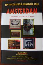 Een typografische wandeling door Amsterdam - Ko van Harn, Overige merken, Ko van Harn, Fiets- of Wandelgids, Ophalen of Verzenden