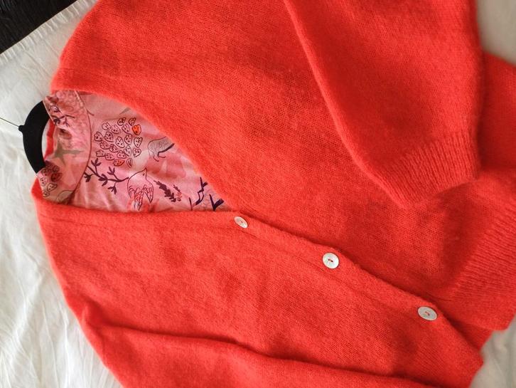 Wollen vestje van BY BAR, Kleding | Dames, Truien en Vesten, Zo goed als nieuw, Maat 38/40 (M), Oranje, Ophalen of Verzenden