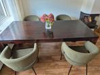 Eettafel 200x95 cm - Leerdam €50 vandaag ophalen !!!!, Gebruikt, 50 tot 100 cm, Vijf personen of meer, 150 tot 200 cm