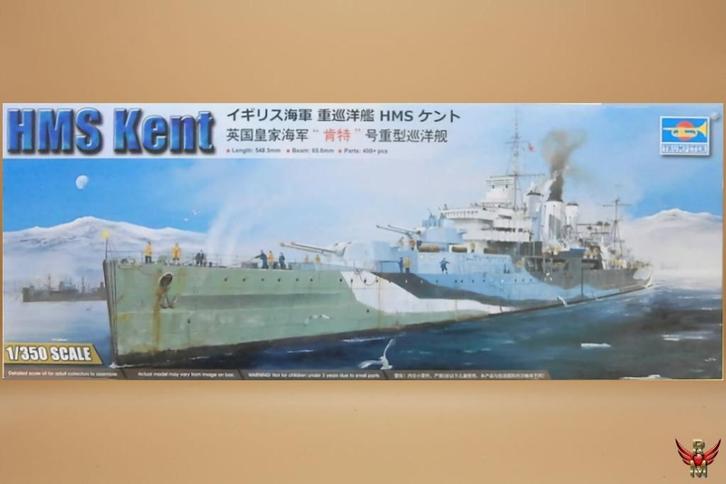 ROWASP | Trumpeter 1/350 HMS Kent, Hobby en Vrije tijd, Modelbouw | Boten en Schepen, Nieuw, 1:200 of kleiner, Overige merken
