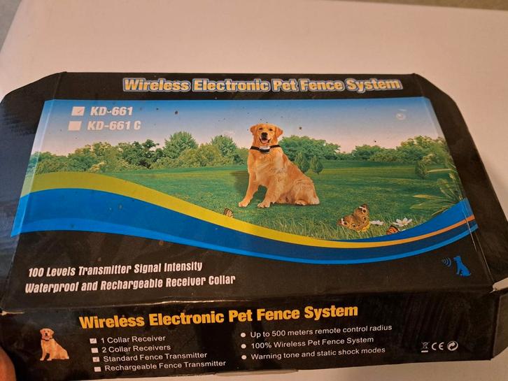 Draadloze hondenafsluiting / omheining, Dieren en Toebehoren, Honden-accessoires, Zo goed als nieuw, Ophalen