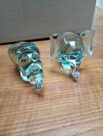 Glazen Beeldjes - Olifant en Neushoorn, Antiek en Kunst, Antiek | Glas en Kristal, Ophalen of Verzenden
