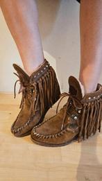 El Vaquero leren sleehakken, 39, Bruin, El Vaquero Italy, Lage of Enkellaarzen, Ophalen of Verzenden