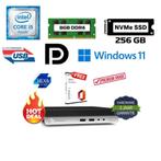 HP Prodesk 600 G4 i5-8500T 3,5 GHZ 8GB 256GB SSD Windows 11, Hp prodesk, Intel Core i5, SSD, Zo goed als nieuw