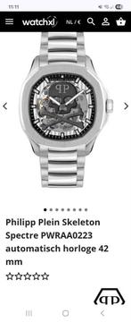 Horloge Philipp Plein 42mm, Sieraden, Tassen en Uiterlijk, Horloges | Heren, Ophalen of Verzenden, Zo goed als nieuw, Staal, Overige merken