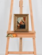 Olieverf op eiken paneel gemerkt zie foto's uit prive verzam, Antiek en Kunst, Ophalen of Verzenden