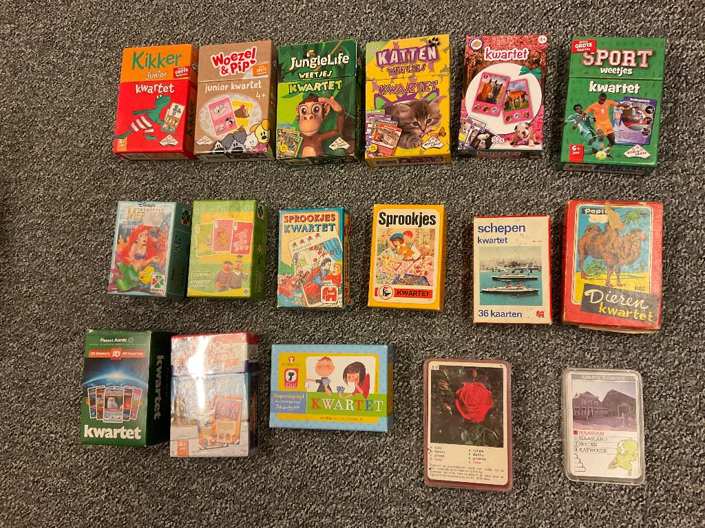 Kwartetspellen, Ophalen of Verzenden, Gebruikt, Kwartet(ten)