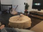 Boomstamtafel, Huis en Inrichting, Tafels | Eettafels, Ophalen, Gebruikt, 50 tot 100 cm, Rond