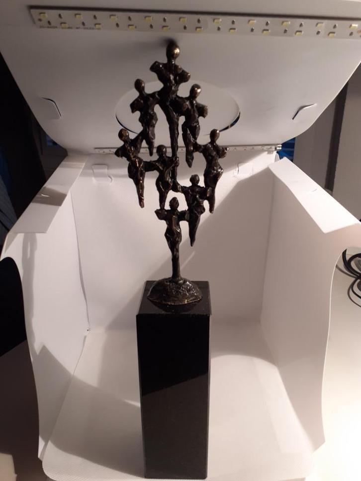 “Opbouwend” beeldje van Ger van Tankeren, Antiek en Kunst, Kunst | Beelden en Houtsnijwerken, Ophalen of Verzenden