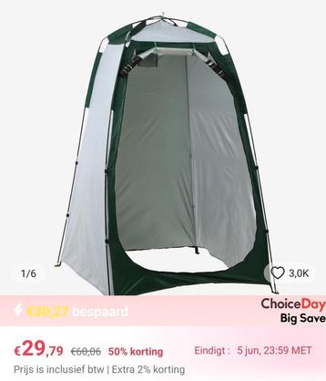 Douche tent camping nieuw  beschikbaar voor biedingen