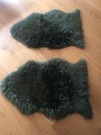2 x Groen Stoeldek / Vloerkleed, Huis en Inrichting, Ophalen, Minder dan 50 cm, Gebruikt, Overige vormen