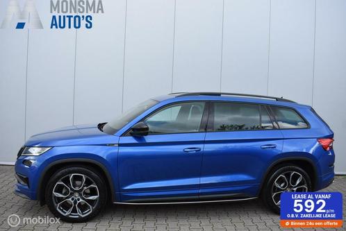 Skoda Kodiaq 1.5 TSI Sportline Racing Blue Pano Canton Virtu, Auto's, Skoda, Bedrijf, Te koop, Kodiaq, ABS, Achteruitrijcamera