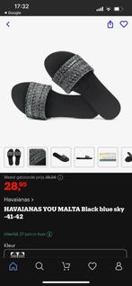 Havaianas You Malta black blue sky maat 39-40, Kleding | Dames, Schoenen, Slippers, Zwart, Ophalen of Verzenden, Zo goed als nieuw