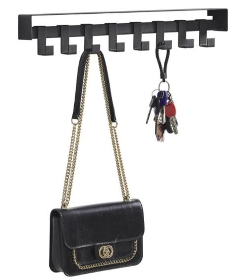 Wandkapstok – Industrieel met 8 haken - 50 cm, Huis en Inrichting, Woonaccessoires | Kapstokken, Nieuw, Wandkapstok, Minder dan 100 cm