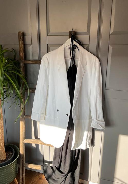 Monique van Heist oversized blazerjasje Don wit mt. 40 / 42, Kleding | Dames, Jasjes, Kostuums en Pakken, Nieuw, Jasje, Wit, Ophalen of Verzenden