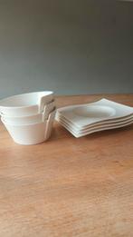 Villeroy & Boch new wave kommen en schotels, Ophalen, Zo goed als nieuw, Effen, Kop(pen) en/of Schotel(s)
