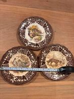 3 Palissy Borden - Vintage Jachttaferelen, Gebruikt, Ophalen of Verzenden, Bord(en), Overige stijlen
