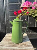 Groene emaille kan, Ophalen of Verzenden