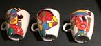 D E / Mosa koffiekopjes met kunstafbeelding 3 voor 5,00, Ophalen of Verzenden, Nieuw, Overige stijlen, Kop(pen) en/of Schotel(s)