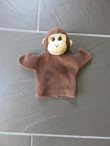 Handpop aap, ca 20cm groot. Netjes. beschikbaar voor biedingen