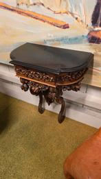 19e eeuwse Hollandse wandconsol marmer blad