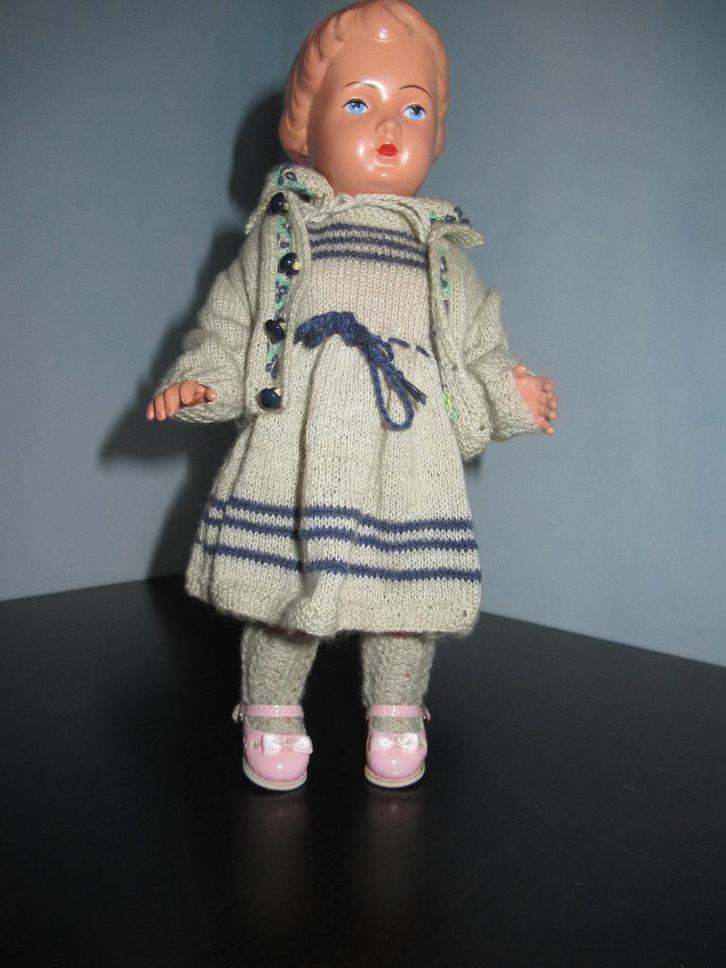 SCHILDPAD POPJE 25 CM - verzenden mogelijk, Antiek en Kunst, Antiek | Speelgoed, Ophalen