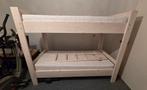 Steigerhouten stapelbed, Ophalen, 90 cm, 160 tot 180 cm, Tweepersoons