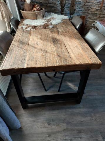 Houten Eettafel 180x95 - Stoer & Gave Look! beschikbaar voor biedingen
