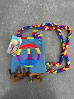 Nieuwe Hippie Handtas met Rits - Carnaval, Ophalen of Verzenden, Nieuw, Carnaval, Accessoires