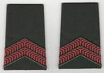 set rangen epauletten Soldaat 1e klasse (A8), taps toelopend, Ophalen of Verzenden, Landmacht, Nederland, Embleem of Badge