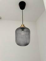 SOLKLINT Hanglamp, messing/grijs helder glas, 22 cm, Ophalen, Zo goed als nieuw, Glas, Minder dan 50 cm