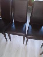 Eetkamerstoelen, Huis en Inrichting, Stoelen, Ophalen, Gebruikt, Zwart, Vier