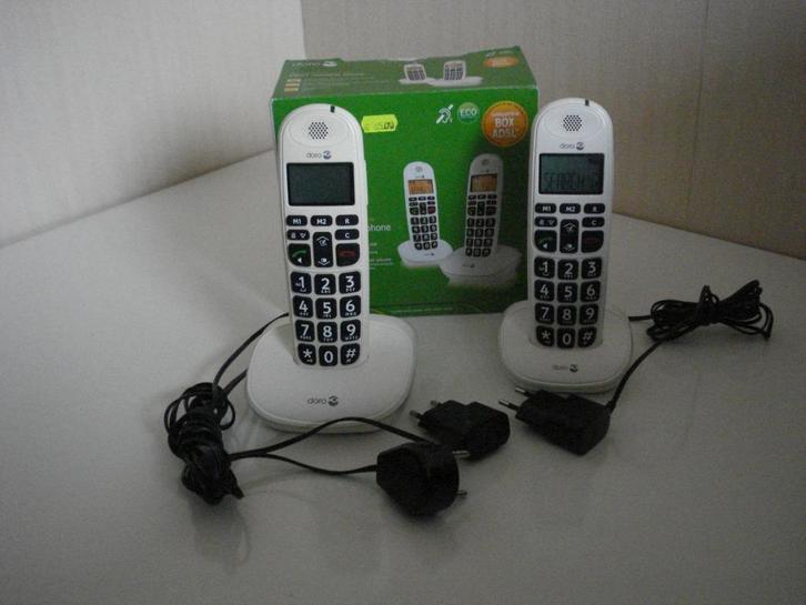 Dect Telefoon Duo, Telecommunicatie, Vaste telefoons | Handsets en Draadloos, Gebruikt, 2 handsets, Ophalen
