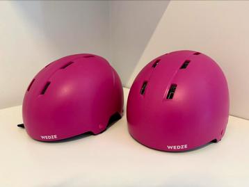 2x Wedze (ski)helm roze beschikbaar voor biedingen