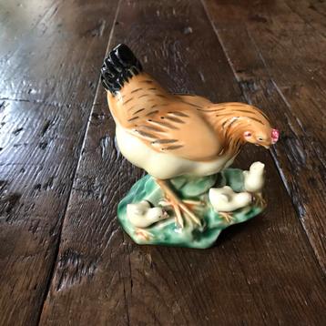 Kip met kuikens Beeldje - Decoratief beschikbaar voor biedingen