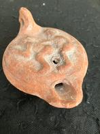 Romeins terracotta olielamp erotiek, Antiek en Kunst, Antiek | Keramiek en Aardewerk, Ophalen of Verzenden