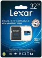 Lexar microSDHC High-Performance UHS-I 633x 32GB, MicroSDHC, 32 GB, Ophalen of Verzenden, Eiberstraat 9 te Dokkum