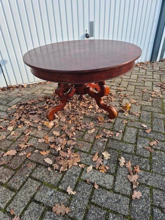 Antieke mahonie spindekop salontafel, Antiek en Kunst, Antiek | Meubels | Tafels, Ophalen