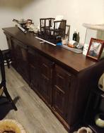 Koloniaal dressoir, Ophalen, Teakhout, Koloniaal, 200 cm of meer