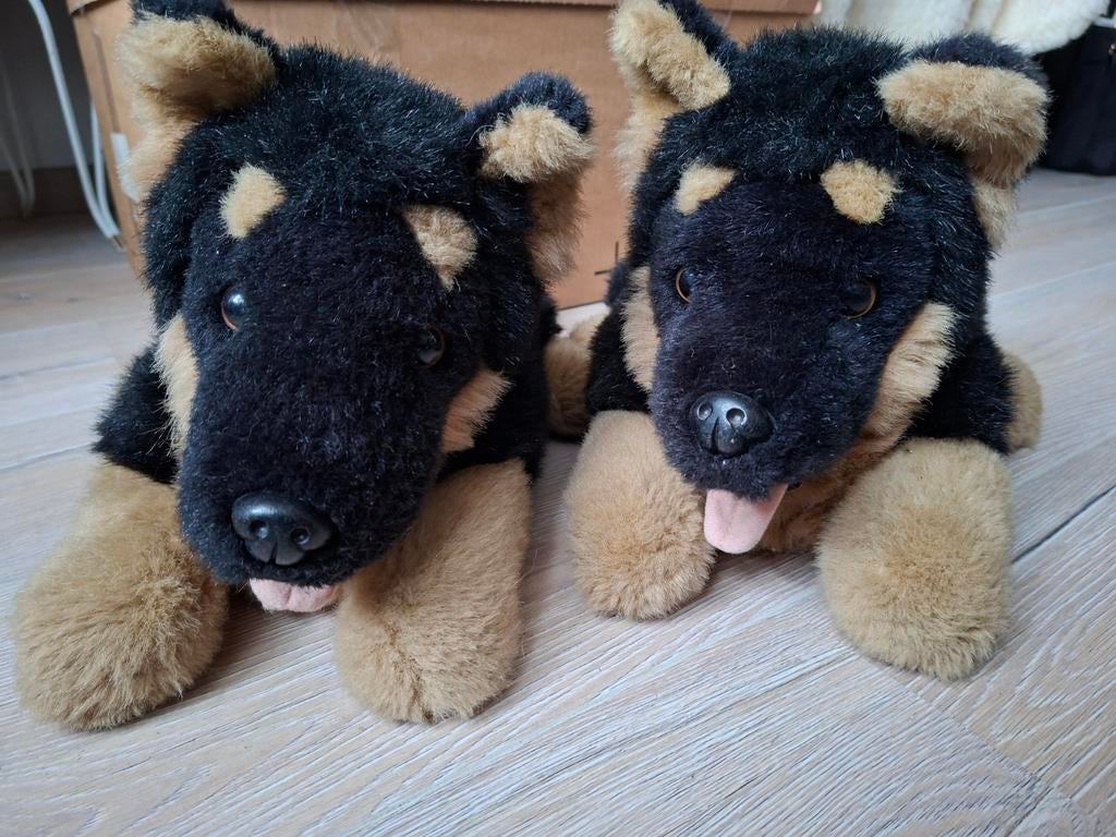 Leuke Duitse Herder Sloffen met Geluid, Zwart, Ophalen of Verzenden, Pantoffels of Sloffen, Onbekend