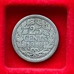 VERSCHILLENDE JAREN 25 cent Wilhelmina 'Hermelijnen Mantel', Postzegels en Munten, Munten | Nederland, Ophalen, Zilver, 25 cent
