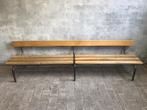Vintage kinderbankje | schoolbankje | halbankje | 2 meter, Ophalen, Gebruikt, Minder dan 75 cm, Vintage
