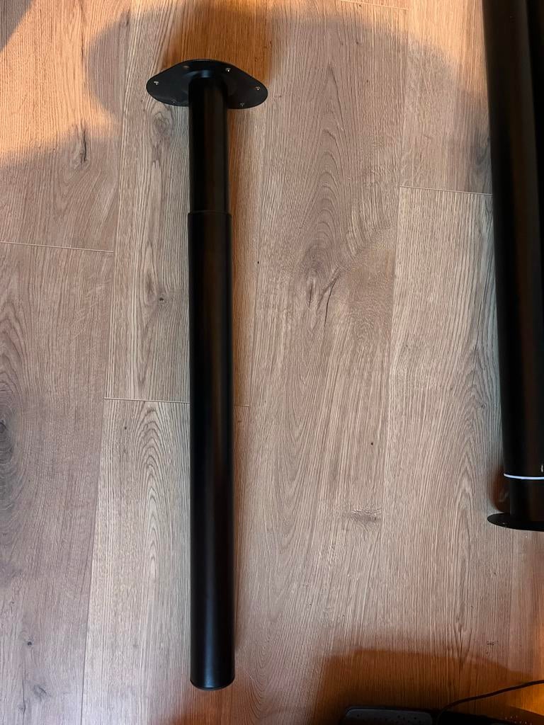 Duraline Tafelpoot Tess verstelbaar 70-110 cm - Zwart, Ophalen, Tafelpoot, 50 tot 100 cm, Nieuw